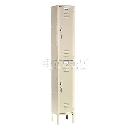 Global Industrial 12 in W, 15 D, 78 in H, Tan 652146TN